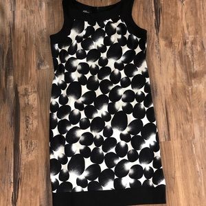 AGB Black and White Polka Dot Shift Dress